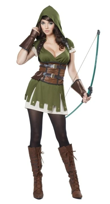 Disfraz de Halloween de Dama Robin Hood para Adulto Foto 1 de 1