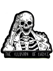 4” Illusion Of Choice Sticker Mind Control Media Influence Corrupt Government - Picture 1 of 1