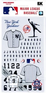 NEW Pack Scrapbook Stickers EK Success NEW YORK YANKEES MLB Baseball! Jersey - Picture 1 of 1
