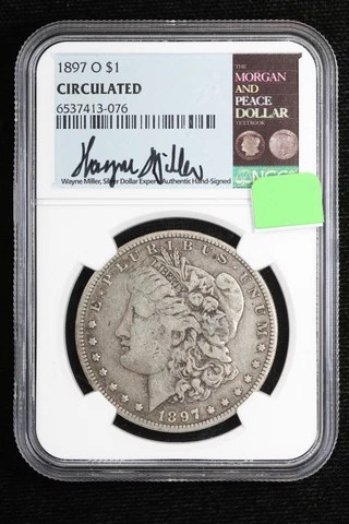 1897-O Morgan Dollar NGC Circulated Wayne Miller 39OD Cover
