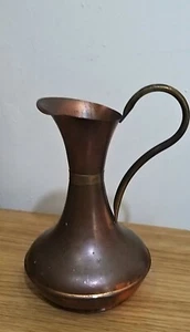 Vintage Large Copper & Brass Vase Jug - Picture 1 of 5