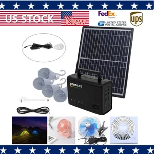 Portable Power Station with Solar Panel, Outdoor Generator Power Supply for Home - Picture 1 of 23