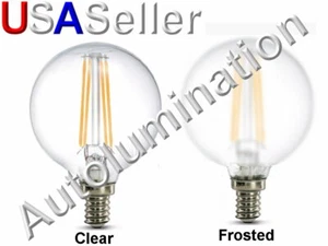 120V LED E12 G16.5 Retro Edison Filament Bulb Candelabra Light Lamp Dimmable - Picture 1 of 5
