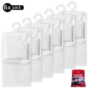 6x Luftentfeuchter beutel zum Hängen, Raumentfeuchter Set Feuchtigkeit Entferner - Bild 1 von 12