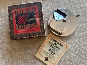 Antique 1920s Kriss Kross Stropper Razor Blade Sharpener w/ Box And Instructions - Picture 1 of 12