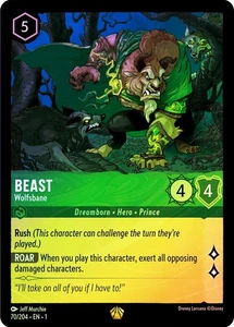 Lorcana  COLD FOIL  Beast - Wolfsbane  - The First Chapter # 070 - Picture 1 of 1