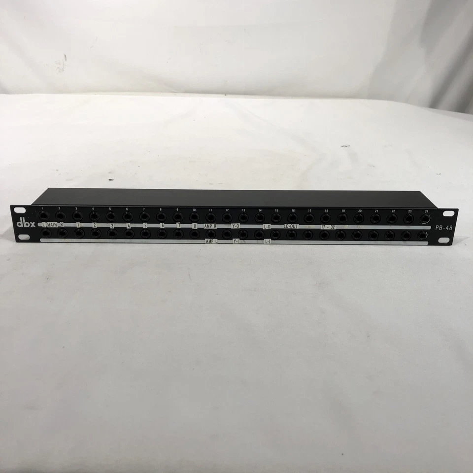 Patchbay balanceado dbx PB-48 48 pontos 1/4" TRS - Imagem 1 de 4