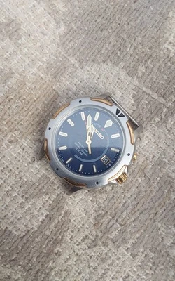 Часы Seiko Kinetic - водонепроницаемые 100 м - 5M42-OH19 - черные нуждаются в аккумуляторе - Изображение 1 из 2