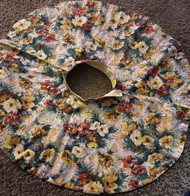 Винтажная юбка 50-х Xs / 23 дюйма талия полный круг короткая юбка рокабилли - Изображение 1 из 3