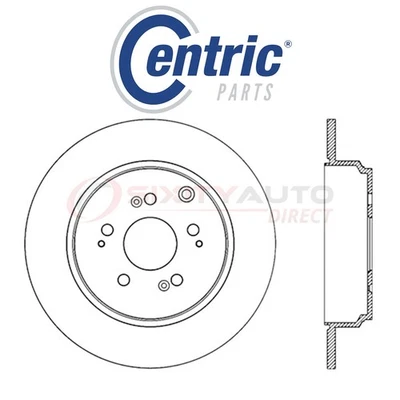Centric C-TEK Disc Brake Rotor for 2007-2013 Acura MDX 3.7L V6 - Kit Set qf Foto 1 de 4