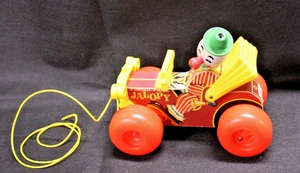Vintage Fisher Price Jalopy Wooden Pull Toy #724 - Picture 1 of 5