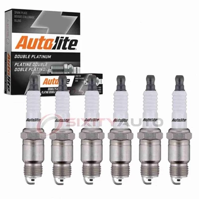 Velas de ignição Autolite dupla platina 6 peças para 1982-1988 GMC S15 2.8L 4.3L V6 lr - Imagem 1 de 4