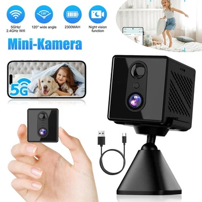 Mini-Kamera 1080P Überwachungskamera Außen WiFi Magnetische Nachtsicht Camera - Bild 1 von 4