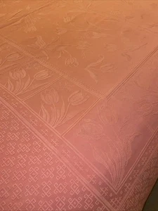 Luxury Bedspread Cover $400 Queen/double Size 240x215 Cm Cotton Peach - Picture 1 of 5