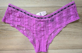 NWT Vintage Victoria's Secret Sexy Little Things Sheer Lace Hiphugger Panties M