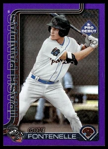 2025 Topps Pro Debut Cole Fontenelle PURPLE FOIL /299 #PD-111 - Picture 1 of 2