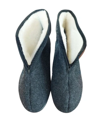 Winter Hausschuhe Hausstiefel Filz Schurwolle WARM Hüttenschuhe Puschen - Bild 1 von 4