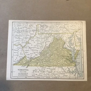 Original 1903 Map Maryland/Delaware/Virginia George Cram INV-P0883 - Picture 1 of 14