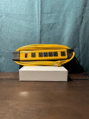 Harbor Freight 6-Outlet Heavy Duty Metal Power Strip | 15 Ft Cord | 62437 - Image 1 of 4