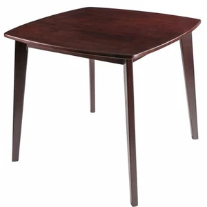 Pemberly Row Square Transitional Solid Wood Dining Table in Walnut - Picture 1 of 6