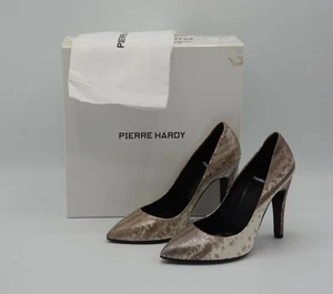Pierre Hardy Leather Glitter Snakeskin Embossed Shoes Sz 6 US / 36 EU $795 NWOB - Picture 1 of 8