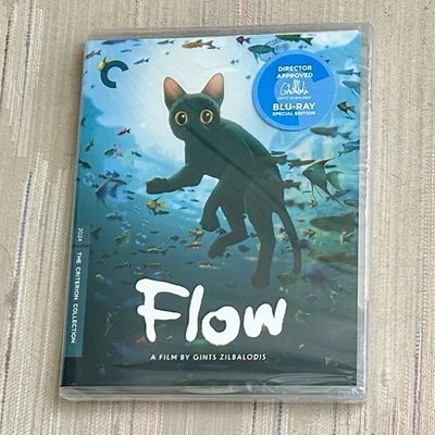 Flow (2024) Criterion Collection blu ray new sealed 2 disc edition - Image 1 of 3