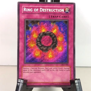 Yugioh Anillo de Destrucción PGD-000 Secreto Raro Ilimitado - Nunca Jugado Casi Nuevo/Muy Nuevo - Imagen 1 de 6