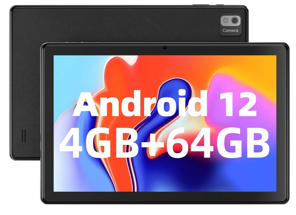 SGIN Tablet 10,1 Zoll Android 12 4GB DDR4 64GB SSD FHD 2,4G/5G Wi-Fi - Bild 1 von 4