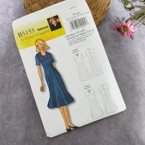 Butterick Connie Crawford B5155 Sewing Pattern Shift DRESS Classic A-line XXL-6X - Picture 1 of 5