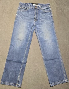 Wolverine FR Fire Resistant Jeans Men’s 34x32 Blue Traditional Fit Stretch Denim - Picture 1 of 8
