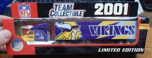 2001 WHITE ROSE MINNESOTA VIKINGS TRACTOR TRAILER DIE CAST 1/80 SCALE LQQK - Picture 1 of 1