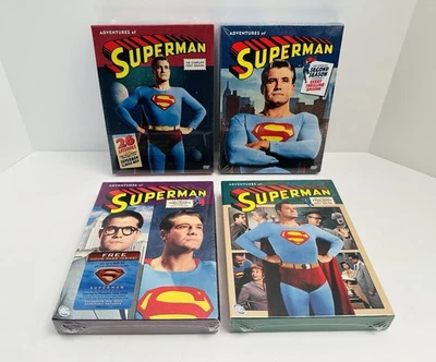 ADVENTURES OF SUPERMAN DVD COMPLETE GEORGE REEVES TV SERIES SEASON 1 2 3 4 5 6  - Image 1 of 3