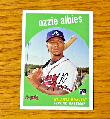 OZZIE ALBIES 2018 Topps Archives #18 Rookie RC '59 Design - Image 1 of 2
