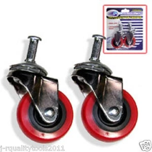2 PIECES 2" INCH REPLACEMENT SWIVEL WHEEL CASTER CASTOR FOR MECHANIC'S CREEPER - Picture 1 of 1