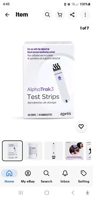 NEW! AlphaTRAK 3 Blood Glucose Test Strips (50 Strips) for Dog and Cats