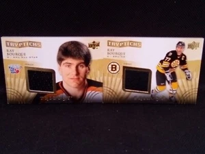 2- 2014-15 Upper Deck Trilogy Tryptichs #TRB2 & # T-RB1 Ray Bourque /400 - Picture 1 of 12