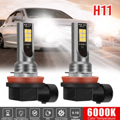 For 2013 2014 2015 Honda Accord - 2PC 6000k White LED Headlight Fog light bulbs - Image 1 of 4