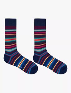 Paul Smith Duncan Striped Socks BLUE / MULTI