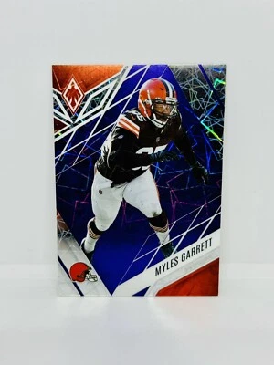 2022 Panini Phoenix MYLES GARRETT Purple Lazer Prizm /99 Cleveland Browns #22 - Image 1 of 2