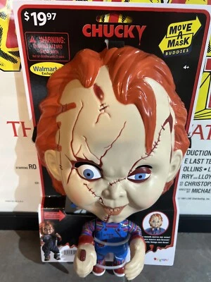 CHUCKY Move A Mask Buddies! Walmart Exclusive! NEW! Childs Play Movie! Halloween - Image 1 of 2