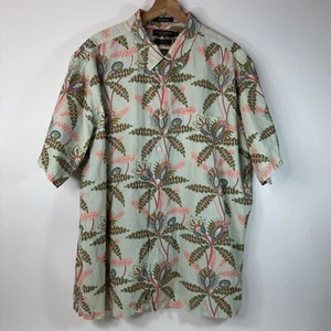 Daniel Cremieux Button Up Shirt Pastel Floral Lined Blend Tailored Fit Mens XL - Picture 1 of 9