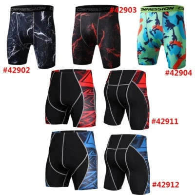 Cool Sports Apparel Skin Tights Compression Base Mens Gym Shorts Pants Underwear - Image 1 of 4