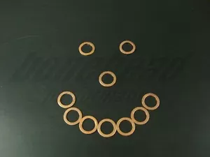 16mm M16 Copper Crush Washers (10 Piece) Turbo, Brakes, Oil Drain Plug, Banjo - Foto 1 di 1