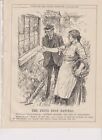 1916 Punch Cartoon Rise in Food Prices is OK by Mother as Her Boys are Being Fed