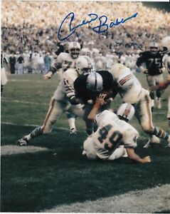 CHARLIE BABB  MIAMI DOLPHINS "SEA OF HANDS"   ACTION SIGNED 8x10