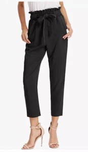 Grace Karin Women's Slim Fit Elastic Waist High Rise Career Pants Black NWT XL - Picture 1 of 9