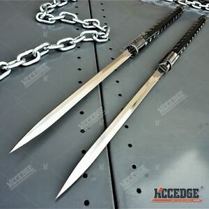 Dual Blade 33" Samurai SWORD SET Interlocking Japanese Collectible Display Sword