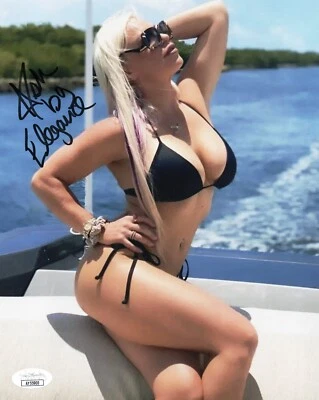 Ash от Elegance TNA нокаут подписанный автограф 8 x 10 фото #6 с сертификатом подлинности JSA - Изображение 1 из 2