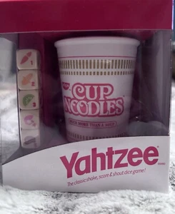 NEW YAHTZEE Cup Noodles Collectible Ramen Custom Dice Travel Yahtzee Dice Game - Picture 1 of 2