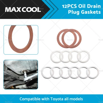 Oil Drain Plug Gasket Suitable for Toyota 12157-10010 90430-24003 90430-A0003 - image 1 of 4